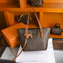  Hong Kong small MK counter womens bag printed high-end leather shoulder portable large-capacity mother and child tote bag