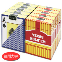 Texas big word poker club plastic playing cards double-sided matte waterproof wear-resistant gold art brand 10 pairs