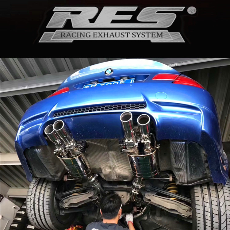 3 Series E90 E92 E93BMW335i M3 modified RES middle tail section Four-out variable valve exhaust pipe head section