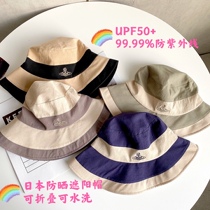 Japan sunscreen large eaves cover UVcut Summer anti-UV breathable washable folding 100 hitch fishing cap