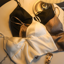 Italian LA Underwear Female Mulberry Silkworm Real Silk No Steel Ring Underwear Sexy Luxurious Harnesses Bra summer thinly bra