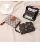 Картхолдер, антимагнитный вместительный и большой бумажник с молнией, короткая складная сумка