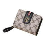 Картхолдер, антимагнитный вместительный и большой бумажник с молнией, короткая складная сумка