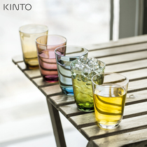 Japan KINTO HIBI series glass Nordic modern milk latte beer transparent coffee cup 350ml