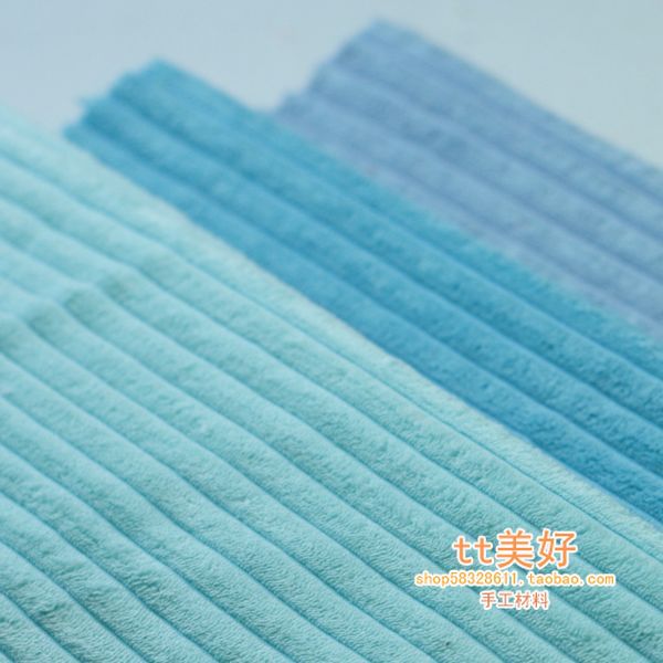 Vải nhung sọc chắp vá vật liệu truy cập vải trang trí vải trải vải vải DIY DIY trên búp bê vải giá vải cotton