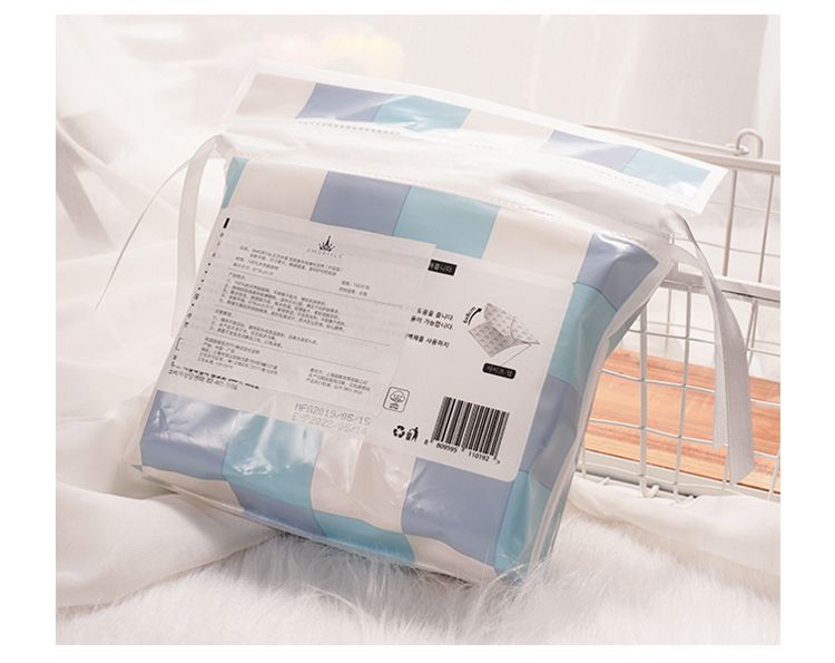 Hai cái túi! Miếng đệm bông ướt giữa không chứa đầy bông ướt Cotton 150 	bông tẩy trang 5 lớp innisfree	