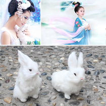 Childrens photo props Bunny photo studio wedding photography simulation plush animal costume COS props rabbit