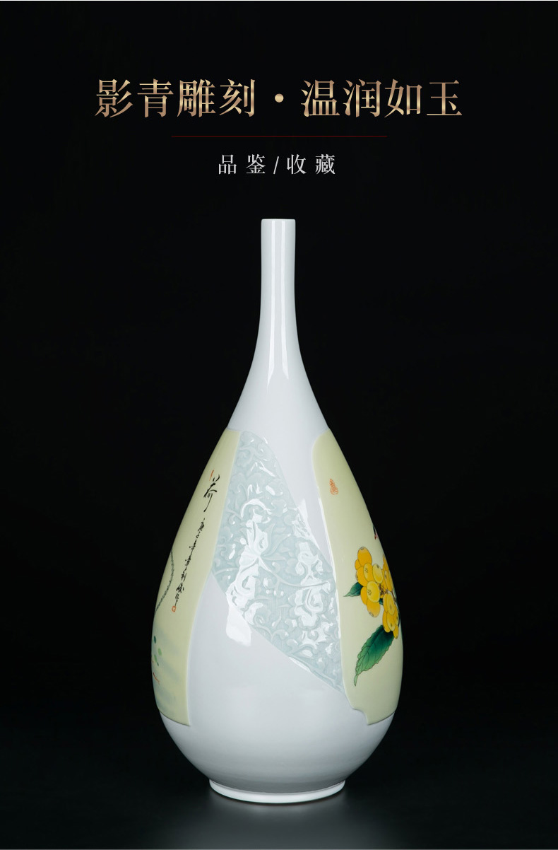 Ceramic bottle vase furnishing articles furnishing articles flower arrangement table sitting room adornment tea rich ancient frame of Chinese style household vase