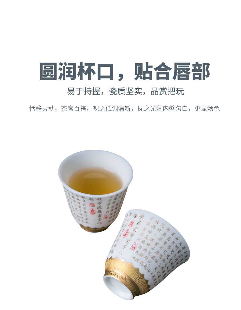 Prajna jackfruit through kung fu tea set jingdezhen Chinese style household ceramic cups tea pot lid of a complete set of use