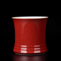 Jingdeg Town Tianji Road Hall Hall Siri - red Studio Accessories Pen Paperback Collection Office desktop ceramic parts