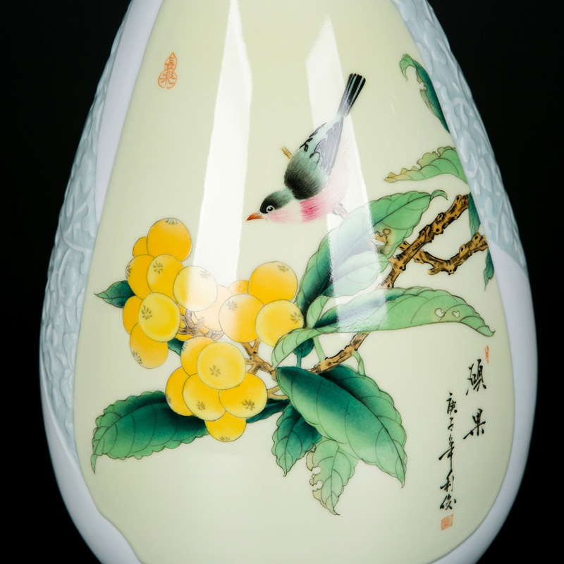 Ceramic bottle vase furnishing articles furnishing articles flower arrangement table sitting room adornment tea rich ancient frame of Chinese style household vase