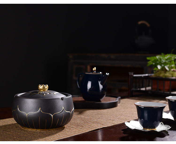 Restoring ancient ways is the tea taking ashtray with cover the fly creative living room home office stone grain ceramic ashtray