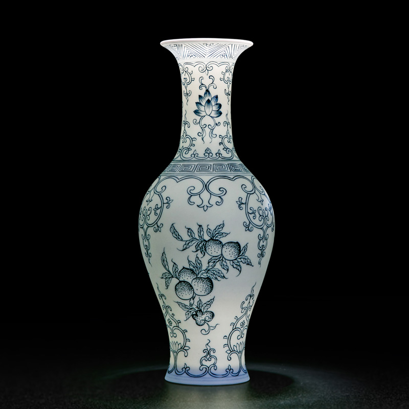 Vase furnishing articles ceramic creative Chinese contracted sitting room small jingdezhen ceramic vases, flower arrangement, decorations