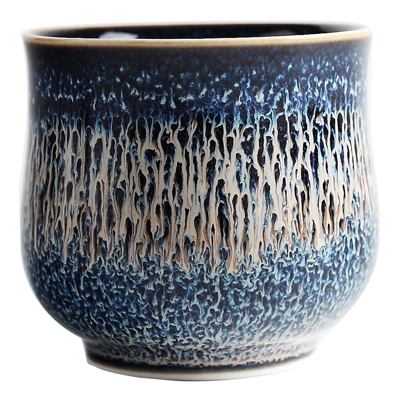 DH jingdezhen ceramic household individual sample tea cup single cup red glaze, high - capacity master cup tea cups