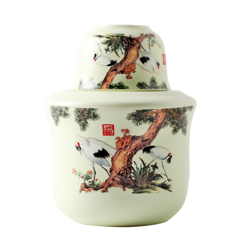 Jingdezhen ceramic wine warm warm wine suits for hot hot hip household of Chinese style wine and rice wine liquor cup