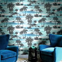 American imported American country wallpaper bedroom living room study TV background wall paper wallpaper A608