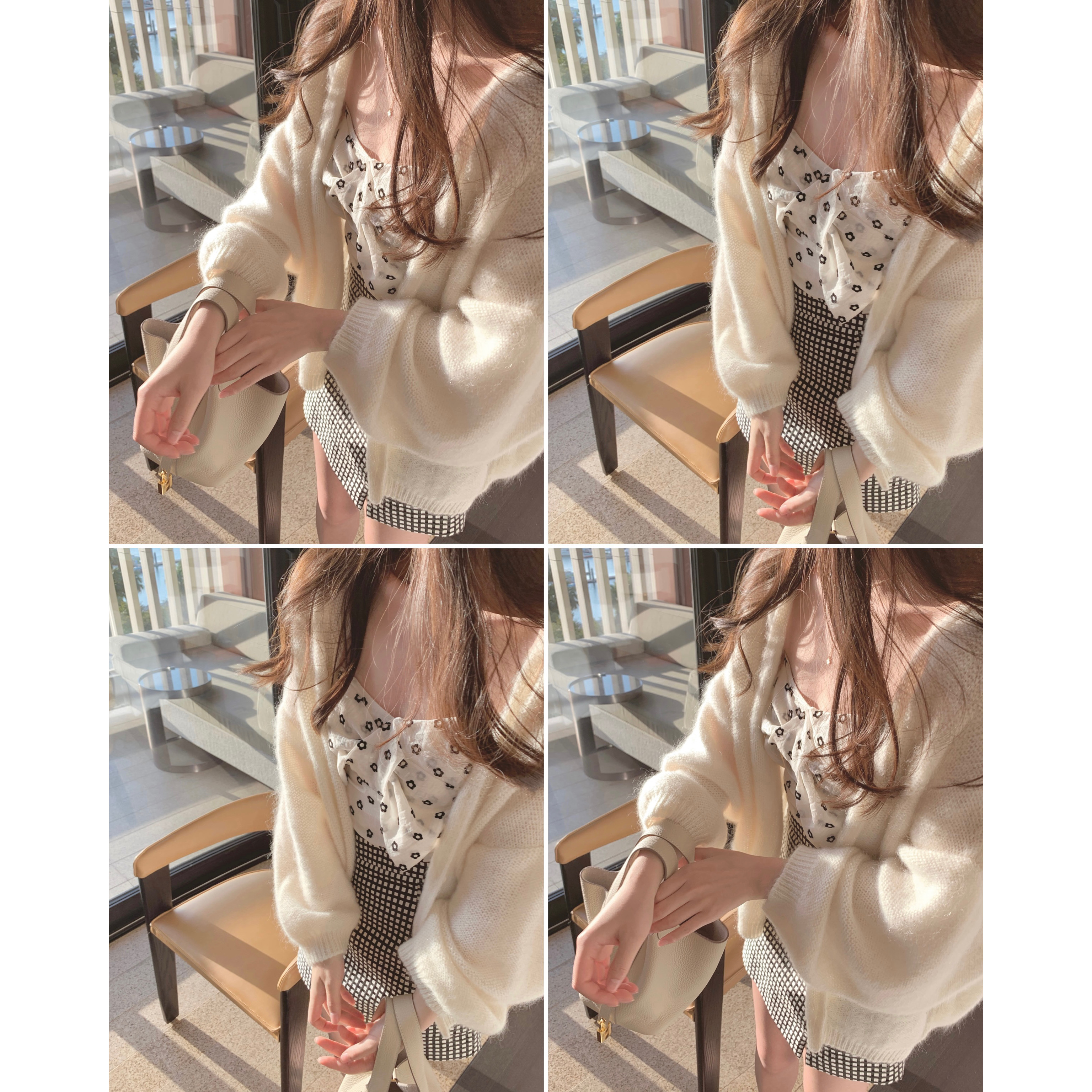 YesasYou Mianyun cardigan ~ female 2022 new Ma Haimao Lazy Feeling loose with long sleeves knitted blouses