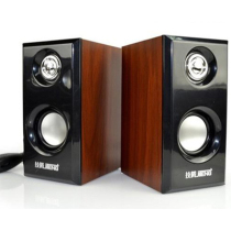 Teng JT042 wooden speaker laptop desktop computer phone USB cable control audio small pair box