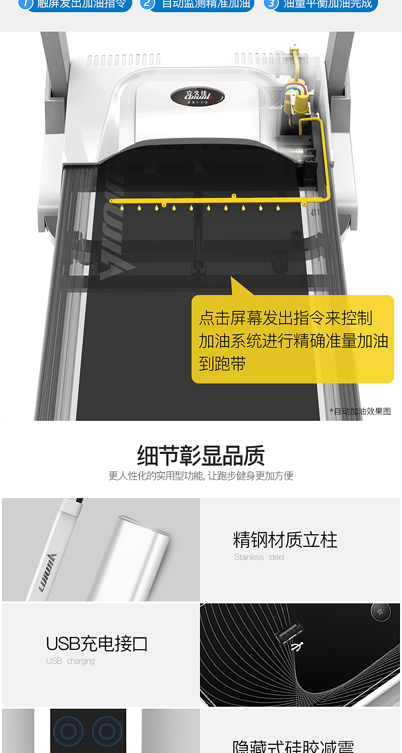 Li Jiujia P6 máy chạy bộ mô hình hộ gia đình giảm cân thông minh giọng nói máy đi bộ nhỏ câm cài đặt miễn phí thiết bị thể dục - Máy chạy bộ / thiết bị tập luyện lớn may chay bo dien