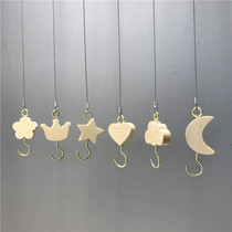 Childrens clothing store rings steel wire hanging stars and moon wall hanging clothes chain clothing store hooks hangers display rack
