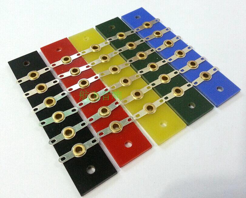 6-position copper spring sheet scaffold HIFI bile machine accessories High temperature and high pressure DIY scaffold terminal plate 2mm