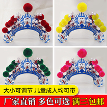 Drama headdress Xiaoleizi small amount of Beijing opera props hat opera helmet playing drums