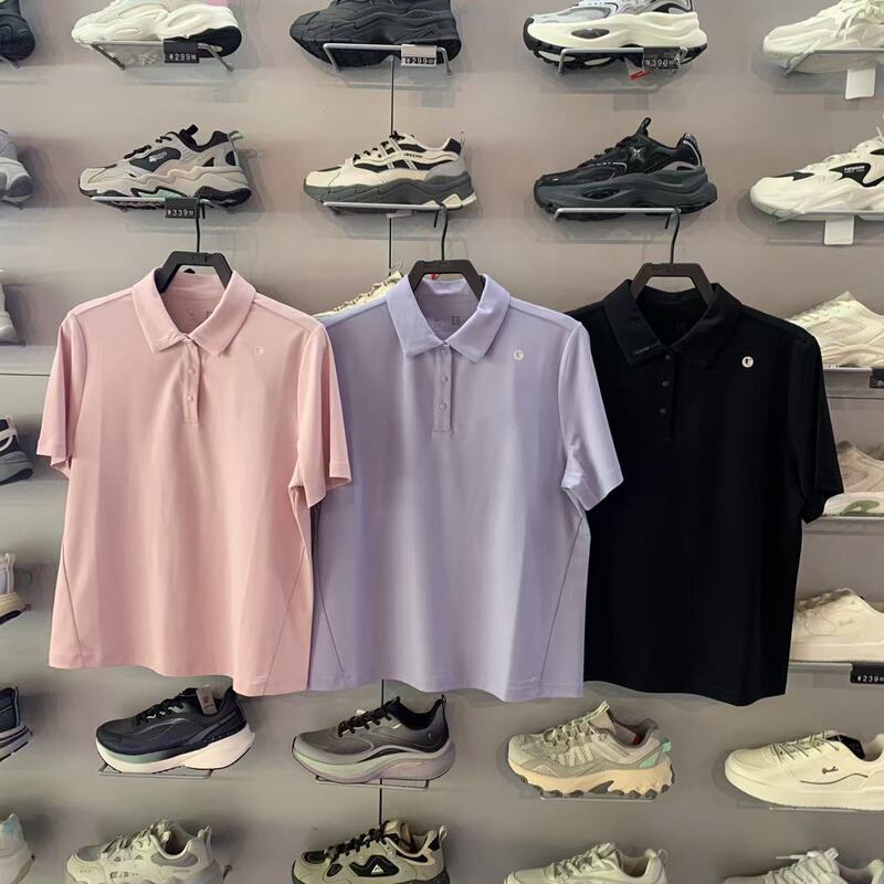 Qdehs2262015 Jordan Short-Sleeved T-Shirt for Women 2026 Summer New Soft-Skin Ice-Feel Sports Lapel Polo Shirt