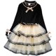 Girls' Dress New Children's Western-style Princess Dress Knitted Sweater Dress Net Red Explosive Birthday Dress Autumn and Winter