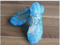 Frozen Aisha Girls Sandals Cinderella Crystal shoes Summer Children High Heels Aisha Princess shoes