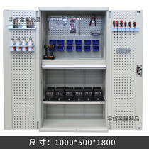 Heavy-duty tool cabinet workshop hardware iron storage box locker factory drawer type double door tool cabinet