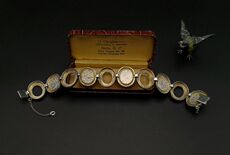 Украшения для рук 德国925银天然老琥珀手链 长20.5cm 重达50.3克