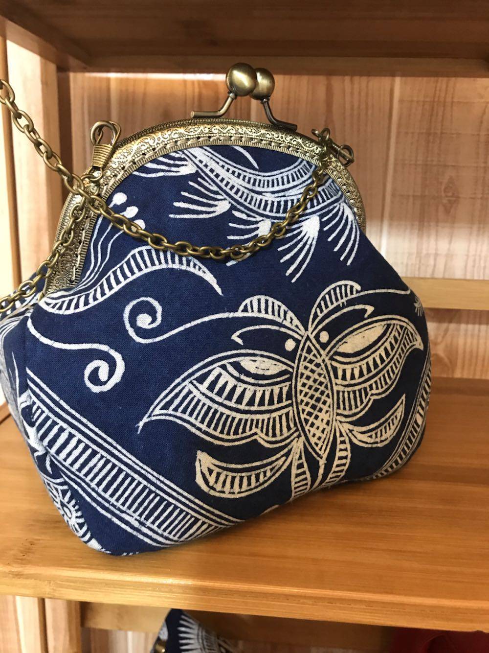 Original Design Peii Home Batik Bag Single Shoulder Bag Slanted Satchel Bag