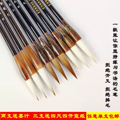 Pure Yanghao brush painting brush Wolf Hao Tai Kai medium number and brush Beginner Zhongkai Wolf Hao Pen