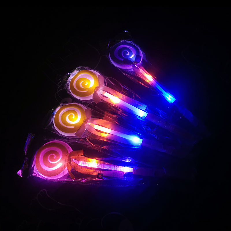 Active luminous discoloration should be made with magic wand sparkling fairy luminous stick led stick candy Halloween Fluorescent Stars