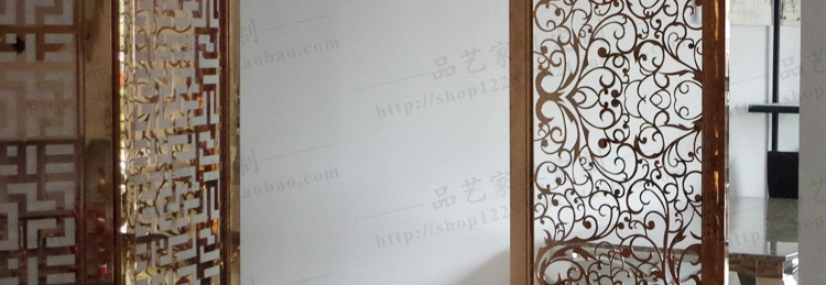 Mô hình phòng màn hình tùy chỉnh khách sạn câu lạc bộ thép không gỉ gương rose gold hậu hiện đại gấp cửa sổ màn hình phân vùng khung cửa gỗ đẹp