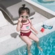 Ins bé chia áo tắm bé gái bé gái Nhật Bản dễ thương bé gái 2-3 tuổi Hàn Quốc bikini - Đồ bơi trẻ em áo tắm dài tay