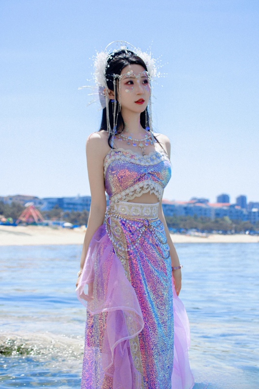 2025 New Xishuangbanna Sanya Travel Photography Mermaid Princess Photo Costume Mermaid Elf Art Photo Set 2025 New Xishuangbanna Sanya Travel Photography Mermaid Princess Photo Costume Mermaid Elf Art Photo Set