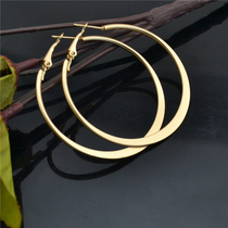 Earless Dongle Ear Clip 2022 New European And European Fashion Large Circle Earrings Summer Net Red with large circle ear-ear accessories