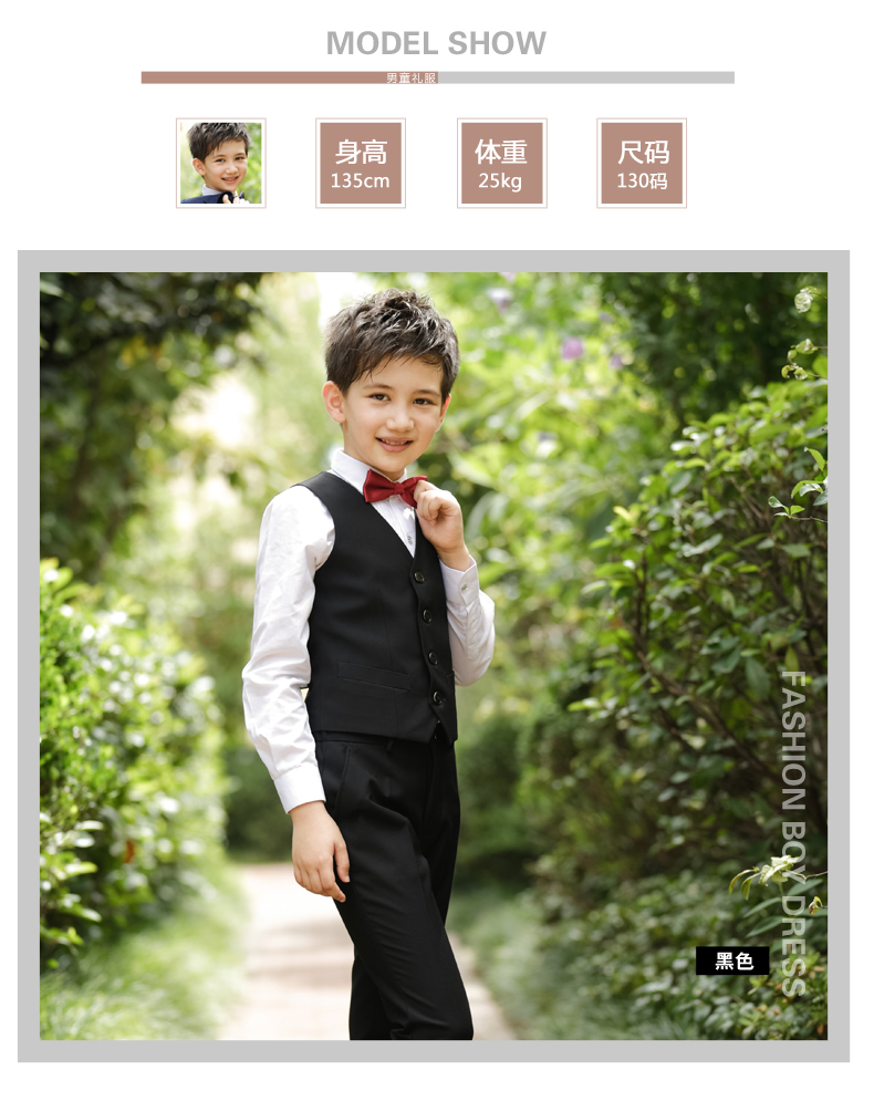 Chàng trai mặc vest vest hoa chàng trai cậu bé chủ nhà vest vest cho thấy trẻ em lớn trang phục piano vest đẹp cho bé trai