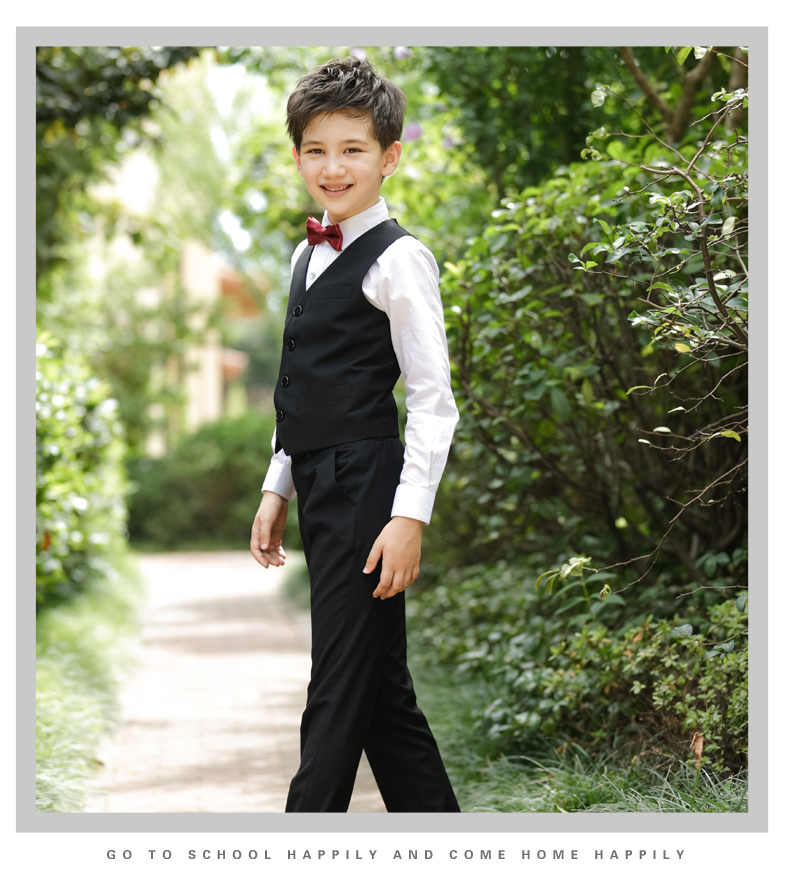 Chàng trai mặc vest vest hoa chàng trai cậu bé chủ nhà vest vest cho thấy trẻ em lớn trang phục piano vest đẹp cho bé trai