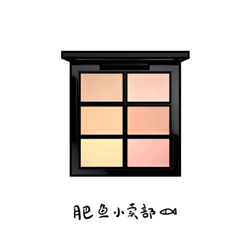 Mac Six-Color Concealer Palette Light Concealer for Dark Circles and Tear Troughs Contouring Concealer