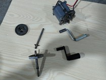 Vintage magnet telephone generator bakelite hand crank accessories aluminum gear