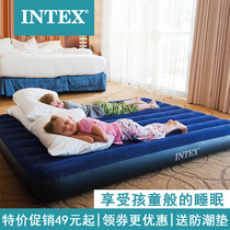 intex Inflatable mattress household double single outdoor tent folding padded pneumatic bed simple air cushion bed