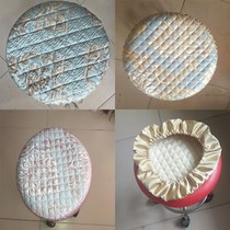 Thickened small round stool set restaurant seat cover cushion square seat cushion non-slip bar round stool cover seat cover chair