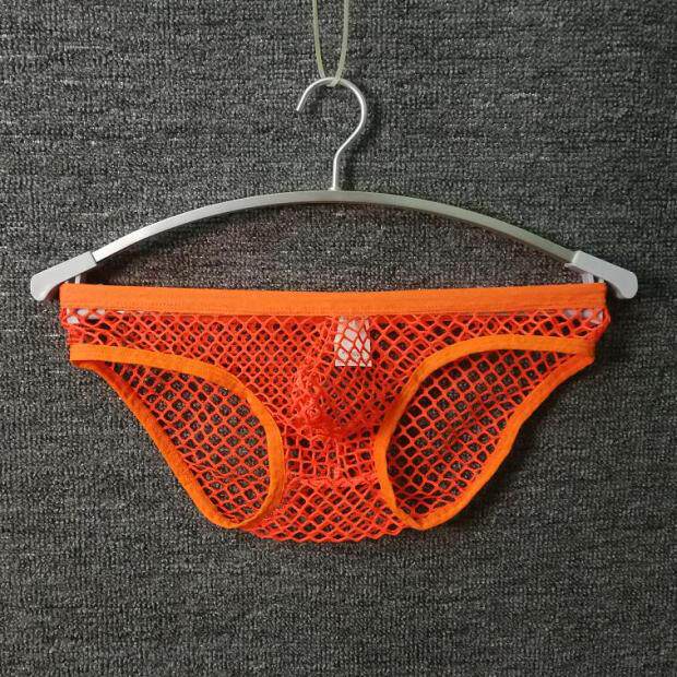 Large Mesh Full Transparent Men's Triangle Exciton Bursa Bag Individuality Men's Underwear