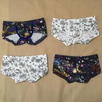 Mens triangle underwear cotton printing low waist convex triangle classical printing tight briefs men