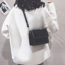 Net Red Bag woman Pack New 2021 Korean version 100 Lap Brief About Small Square Bag Casual Pure Color Foreign Air Single Shoulder Diagonal Satchel Bag