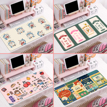 Worker computer keyboard mouse pad oversized inspirational literature cartoon cute writing desk desktop soft rubber pad eye protection