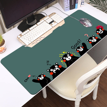 Cartoon cute girl mouse pad oversized waterproof learning office Kumamon writing desktop pad home eye protection