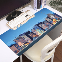 Fashion simple modern style office mouse pad oversized study table pad home writing table pad lock edge